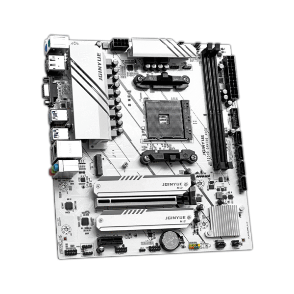 JGINYUE B550M GAMING ARGB Motherboard (AMD AM4, DDR4, PCIe 4.0, ARGB Lighting, Micro-ATX) - Image 3