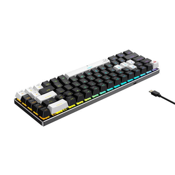 Havit KB906L Ergonomic Wired RGB Gaming Keyboard – 8KHz Polling Rate | Magnetic Hot-Swap Switches - Image 4