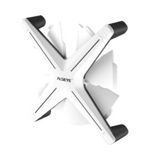 ALSEYE XTREME-X12 White 3 X 120mm ARGB Computer Case Fan with Commander Controller and Remote Control