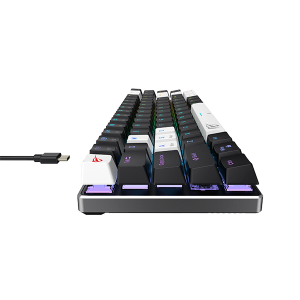 Havit KB906L Ergonomic Wired RGB Gaming Keyboard – 8KHz Polling Rate | Magnetic Hot-Swap Switches - Image 5