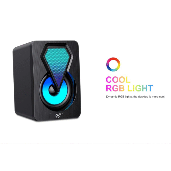 Havit SK210 Mini Pro RGB 2.0 Speaker – Black - Image 6