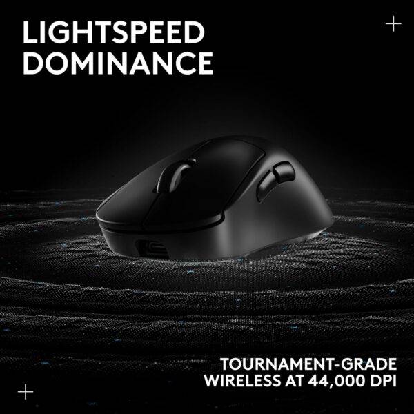 Logitech G PRO X Superlight 2 Wireless Gaming Mouse, 60g Pro-Grade with 5 Programmable Buttons, 44k DPI Sensor, 8kHz Report Rate, USB-C Charging for PC/Mac - Image 5