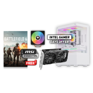 MSI RTX 3050 6GB | Intel i3-12100F | 16GB DDR4 | 500GB SSD | MSI H610M | 700W | Snowman CS54