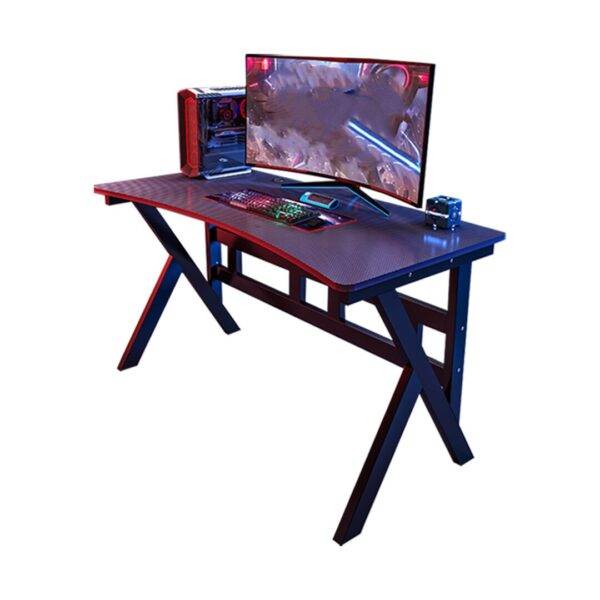 R Shape Feet | 160×60×75 cm | Carbon Fiber Patterned Density Board | Headphone Holder