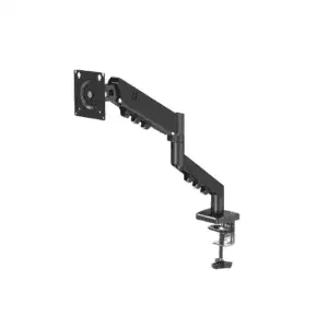 GAMEON GO-5500 Gas Mechanical Spring Single Monitor Arm For Gaming And Office Use, 17" - 32", Flat Monitor Up To 9 KG & Curve Monitor Up To 9 KG - Black