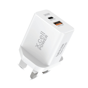 Xcell 20W GaN III Dual Port Fast Charger | USB-C Power Delivery 20W + USB-A 18W