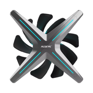 ALSEYE X12 120mm 3 Fans 4-Pin Cooling Fan 12V with 26 Adjustable LEDs & 5V 3-Pin RGB Control