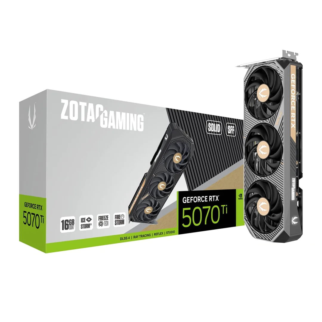 ZOTAC GAMING GeForce RTX 5070 Ti SOLID SFF 16GB GDDR7