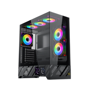 XIGMATEK ALPHARD PRO CASE – Smart 6" LCD Display, 360mm Radiator Support, Tempered Glass, Steel Build