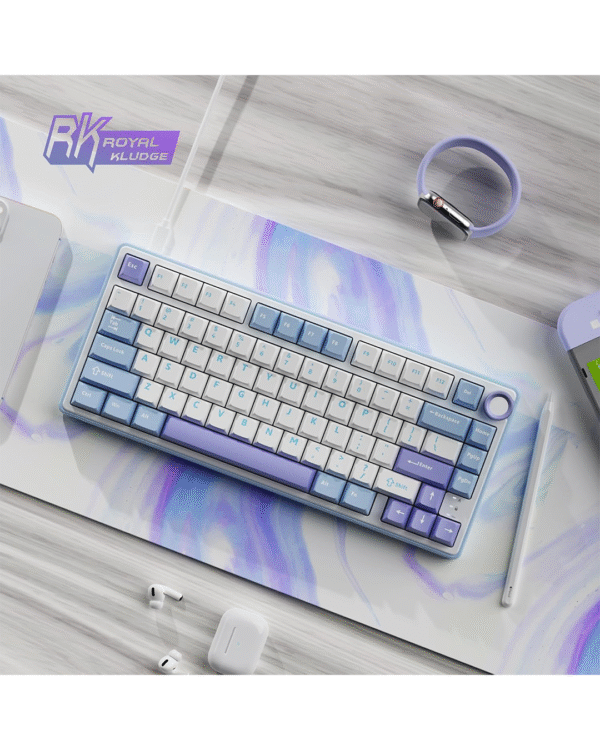 RK ROYAL KLUDGE R75 — 75% Wired Mechanical Keyboard (Silver Switch / Hot-Swappable / RGB / Arabic–English) - Image 9
