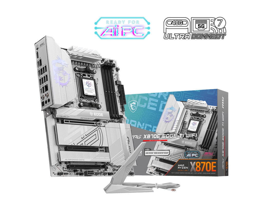 Powered by MSI Ultimate-RYZEN 7 9800X 3D,MSI MPG X870E EDGE TI WIFI MOTHERBOARD,MSI VGA GEFORCE RTX 5080 16G VENTUS 3X OC PLUS,"MSI MAG A750GL PCIE5 POWER SUPPLY,MSI SPATIUM M56. PCIE5.0 NVME M.2 1 TB,MSI MAG CORELIQUID A15 360MM COOLER,MSI MAG FORGE 112R CASE 4 FANS,G.SKILL 16X2=32GB RAM DDR5 6000MHZ - Image 5