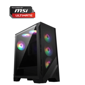 Powered by MSI Ultimate-I5-13400F CPU,MSI PRO B760M-G DDR4 MOTHERBOARD,MSI RTX 5070 Ti 16G VENTUS 3X OC,MSI MAG A750GL PCIE5 POWER SUPPLY,MSI Spatium M480 Pro PCIe 4.0 NVMe M.2 1TB SSD,MSI MAG CORELIQUID A13 360 COOLER,MSI MAG FORGE 120A AIRFLOW CASE,XPG 16GB RAM DDR4