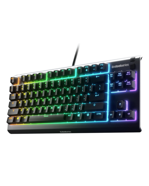 SteelSeries Apex 3 TKL Gaming Keyboard – 8-Zone RGB Illumination | Whisper-Quiet Switches | Water-Resistant Design | Compact TKL Layout - Image 2