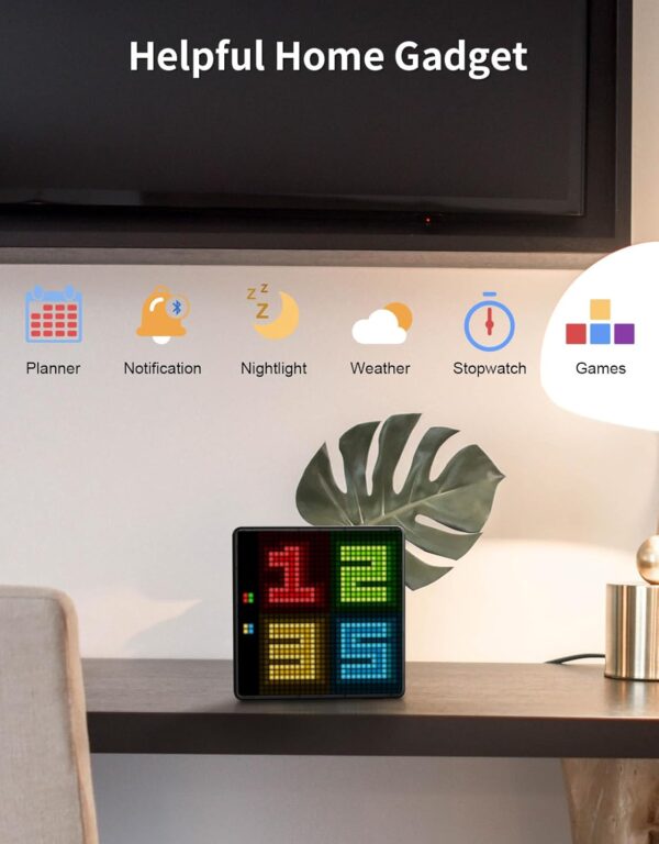 Divoom Pixoo-Max Pixel Display, APP Cellphone Control Display with 32 X 32 Programmable LED Screen for Home Decoration, Business Advertisement - Image 2