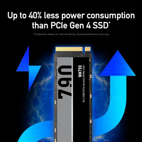 Lexar 4TB NM790 SSD PCIe Gen4 NVMe M.2 2280 Internal Solid State Drive, Up to 7400/6500 MB/s Read/Write, Compatible with PS5, for Gamers and Creators, Black - Image 3