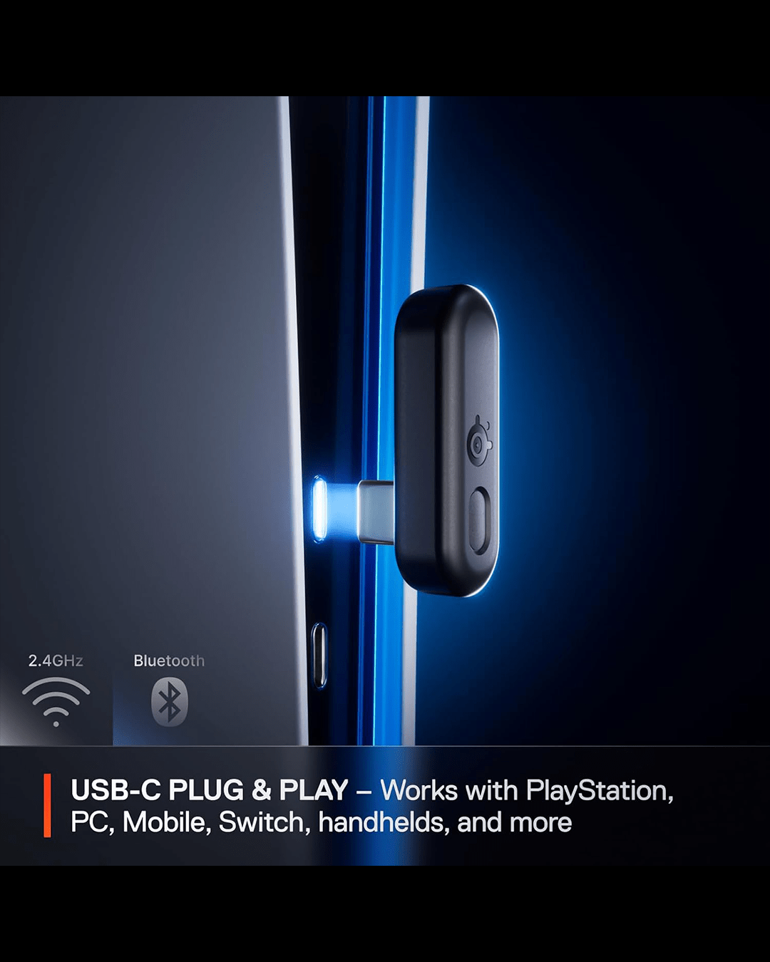 SteelSeries Arctis Nova 3PW Wireless Gaming Headset – USB-C Plug & Play | Up to 40 Hours Battery | Compatible with PlayStation, PC, Switch & Mobile - Image 6