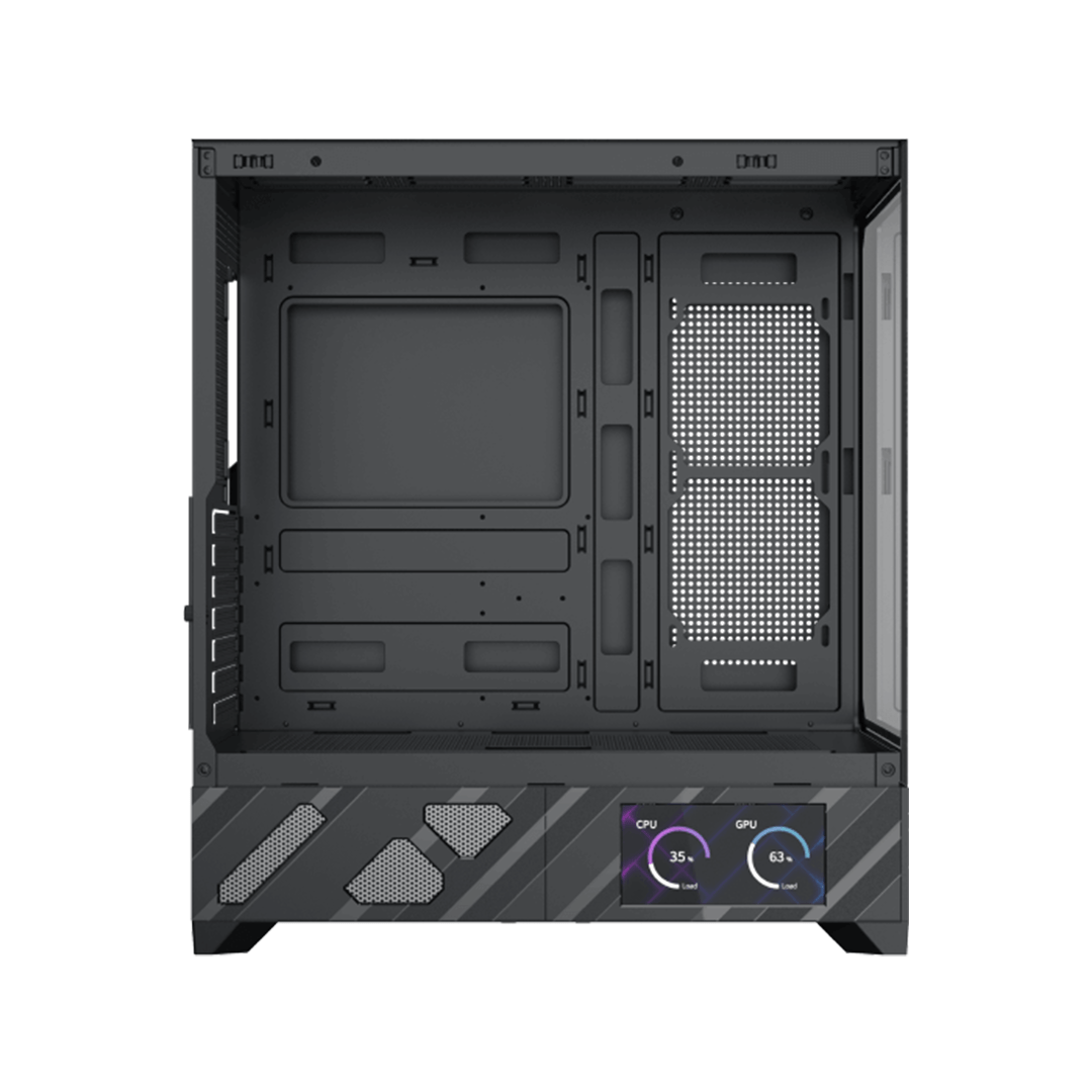 XIGMATEK ALPHARD PRO CASE – Smart 6" LCD Display, 360mm Radiator Support, Tempered Glass, Steel Build - Image 3