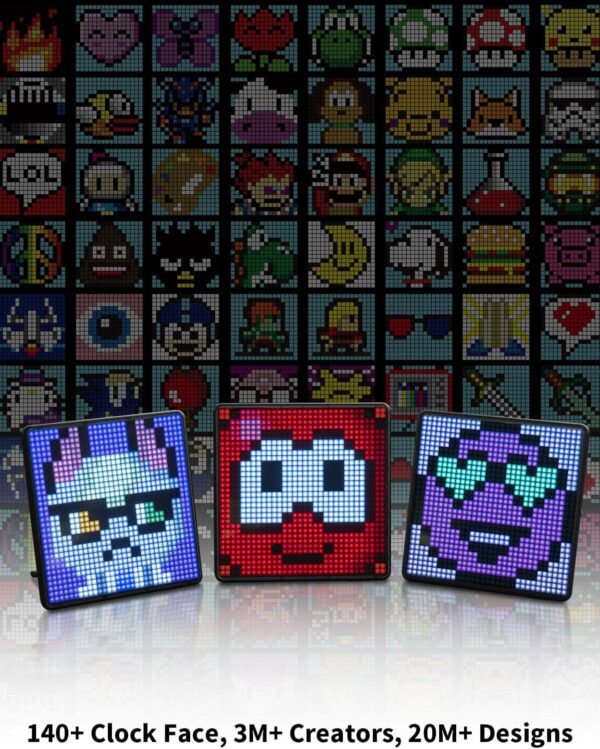 Divoom Pixoo-Max Pixel Display, APP Cellphone Control Display with 32 X 32 Programmable LED Screen for Home Decoration, Business Advertisement - Image 7