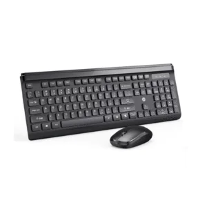 HP CS500 wireless keyboard (Arabic-English) and mouse combo with 104 keycaps keyboard, plug & play, ergonomic design mouse for office home computer pc laptop black