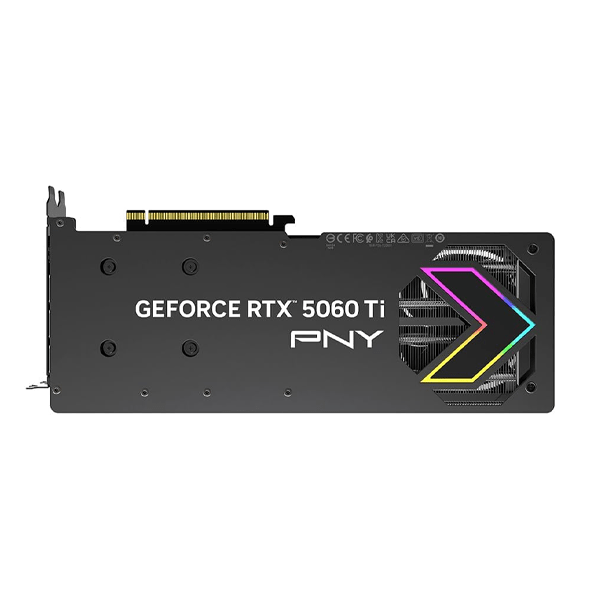 PNY NVIDIA GeForce RTX™ 5060 Ti Epic-X™ ARGB OC Triple Fan, Graphics Card (16GB GDDR7, 128-bit, Boost Speed 2692 MHz, SFF-Ready, PCIe® 5.0, HDMI®/DP 2.1, 2-Slot, NVIDIA Blackwell Architecture, DLSS 4) - Image 5