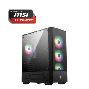 Powered by MSI Ultimate-INTEL I5-14400F,MSI Pro B760M-P LGA DDR5 1700 ATX Motherboard,MSI Spatium M560 PCIe 5.0 NVMe M.2 1TB,MSI VGA GEFORCE RTX 5060 8G GAMING TRIO OC,"MSI MAG A750GL PCIE5 POWER SUPPLY,MSI MAG CORE LIQUID 360MM COOLER,G.SKILL 16X2=32GB RAM DDR5 5600MHZ,MSI MAG FORGE 112R CASE 4 FANS