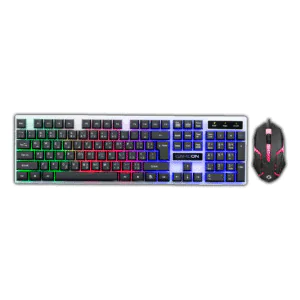 GAMEON DOMINION Series GO21KM-B RGB Wired Keyboard & Mouse Combo – English/Arabic Layout