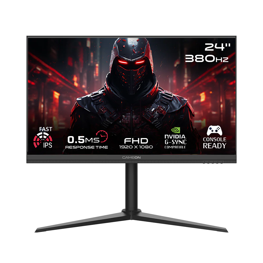 GAMEON GOMP24FHD380IPS Midnight Pro Series 24" FHD, 380Hz, MPRT 0.5ms, HDMI 2.1, Fast IPS Gaming Monitor (Supports PS5)
