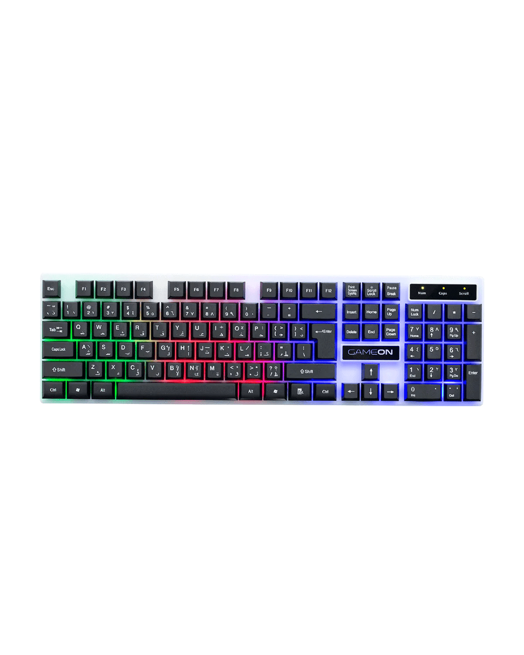 GAMEON DOMINION Series GO21KM-B RGB Wired Keyboard & Mouse Combo – English/Arabic Layout - Image 2
