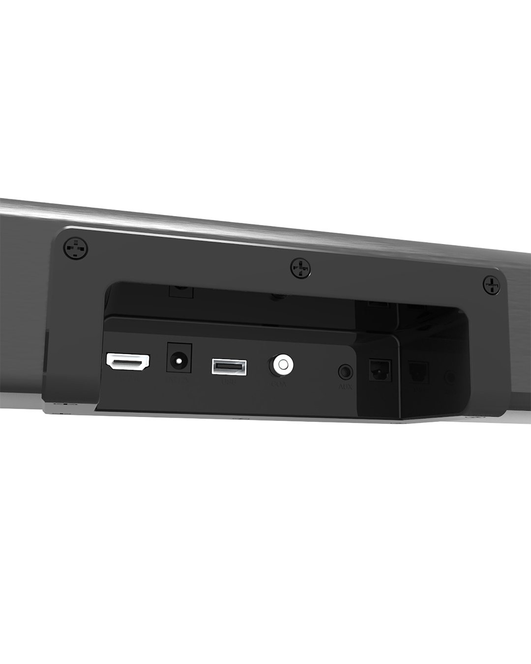 HP DHS-9100 Sound Bar Speaker โ 3 Channels (6 Units) | Bluetooth 5.0 | 4ร15W Full-Range + 2ร15W Low-Frequency | AUX 400mV | Black - Image 4