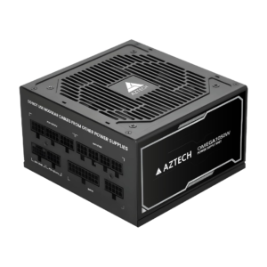 AZTECH OMEGA 1050W – 80 Plus Platinum | ATX 3.1 & PCIe 5.1 Ready | Fully Modular | Hybrid 120mm Fan | Japanese 105°C Capacitors