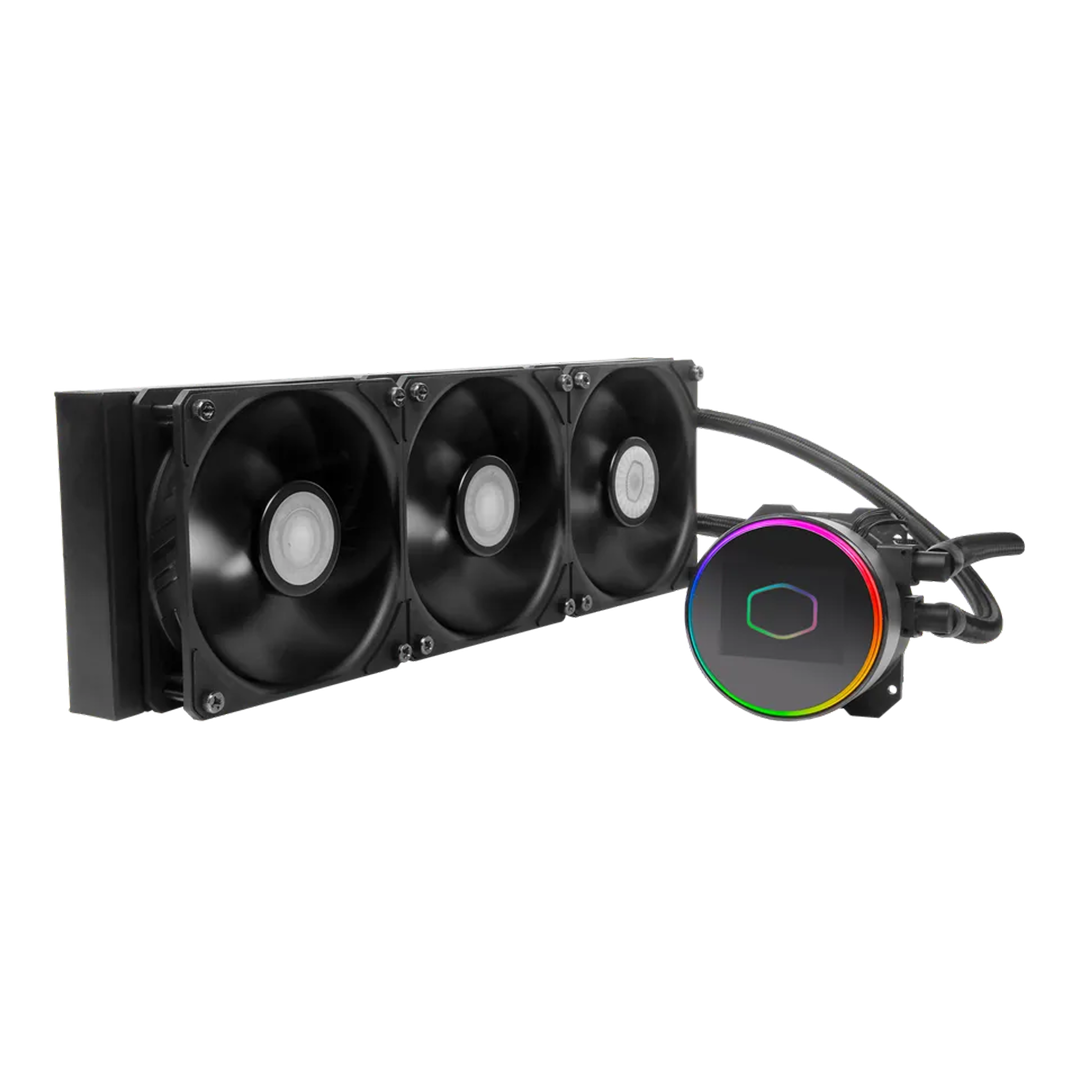 MasterLiquid ML360 Vivid CPU Liquid Cooler | 360mm AIO | ARGB Display | Triple SickleFlow Fans