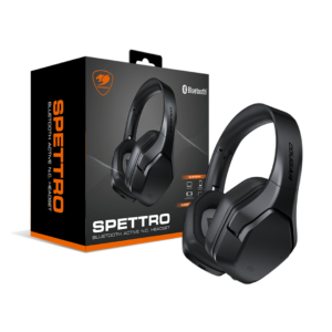 Cougar Spettro Bluetooth Active Noise Cancelling Headset – Bluetooth + 3.5mm 4-Pole, Multi-Platform Compatible