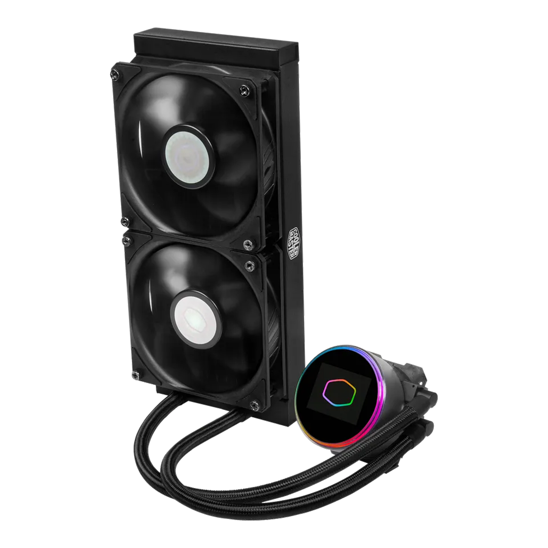 MasterLiquid ML240 Vivid CPU Liquid Cooler | 240mm AIO | ARGB Display | Dual SickleFlow Fans - Image 3