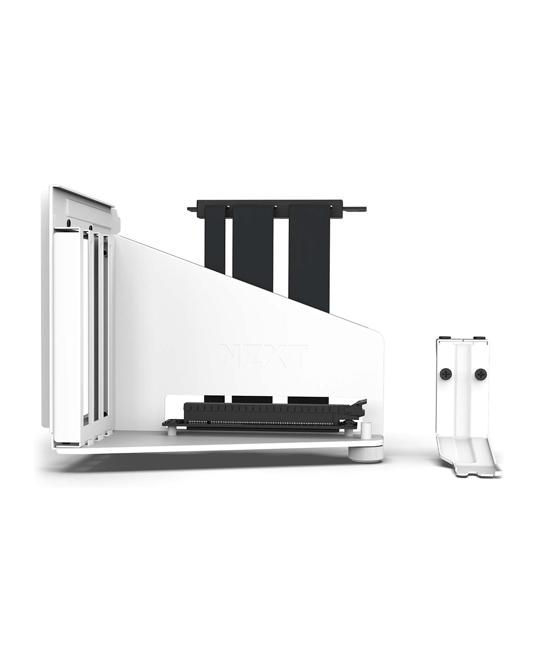 NZXT Vertical GPU Mounting Kit — AB-RH175-W1 | 175mm PCIe 4.0 x16 Riser Cable | Steel GPU Holder | White - Image 2