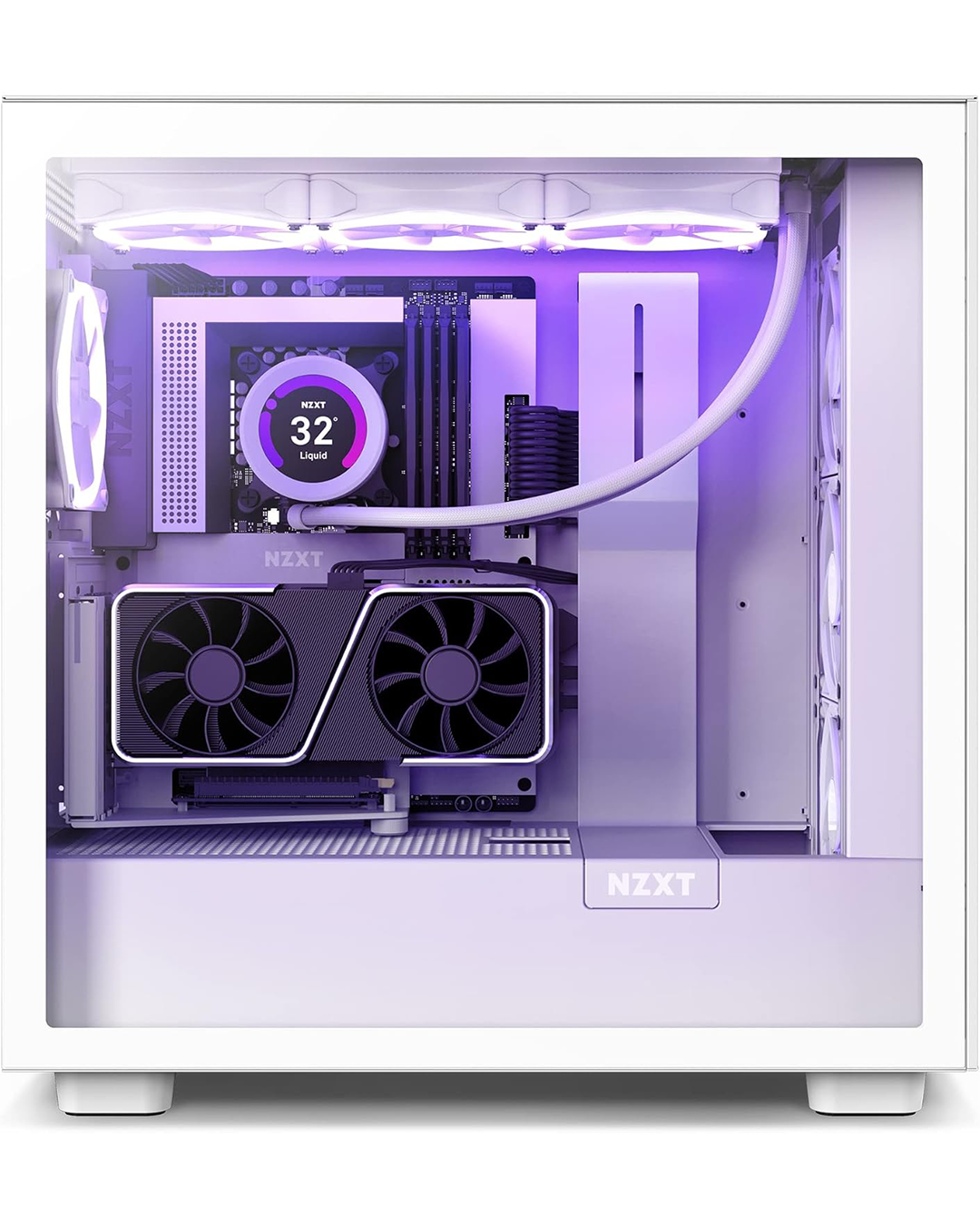 NZXT Vertical GPU Mounting Kit — AB-RH175-W1 | 175mm PCIe 4.0 x16 Riser Cable | Steel GPU Holder | White - Image 8