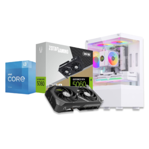 ZOTAC GeForce RTX 5060 8GB | Intel Core i3-14100F | 16GB DDR4 | 512GB M.2 | H610M | 700W PSU | RGB Case
