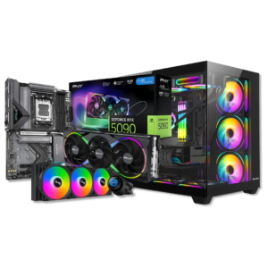 PNY GeForce RTX 5090 32GB | Ryzen 7 9800X3D | 32GB DDR5 6000MHz | Gigabyte X870 EAGLE | 1TB M.2 SSD | 1000W Gold | Huntkey S980 Tornado | Windows Ready