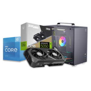 ZOTAC GAMING GeForce RTX 5050 Twin Edge 8GB | Intel Core i3-14100F | 16GB DDR4 | 500GB SSD | 700W Gaming PC