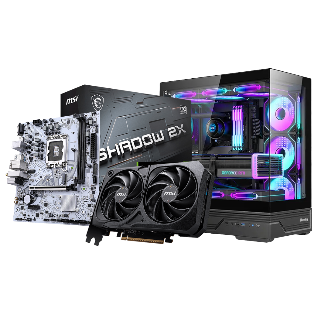 MSI GeForce RTX 5060 8GB | Intel Core i5-12400F | 16GB DDR4 | Colourful B760M-T WiFi | 512GB M.2 SSD | 700W PSU | Huntkey GX760A Fortune | Windows Ready