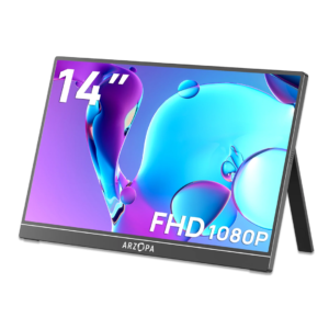 ARZOPA A1S – 14" IPS | FHD (1920×1080) | 60Hz | HDR | USB-C | Built-in Speakers