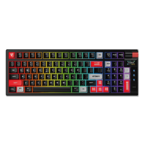 FANTECH MK98 ATOM PRO97 – 97 Keys RGB Mechanical Keyboard | BT 5.0 | 2.4GHz Wireless | Wired | Smart Display | 2500mAh Battery