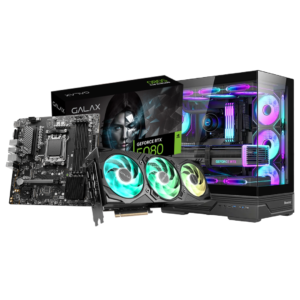 GALAX GeForce RTX 5080 16GB EX GAMER 1-Click OC | Ryzen 5 7500F | 16GB DDR5 | 512GB M.2 | MSI PRO B650M-P DDR5 | 850W Gold | Huntkey GX760A Fortune