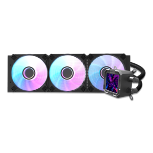 darkFlash Wave DV360S 360mm Liquid Cooler | 3.2” IPS Display | 64.05 CFM ARGB Fans | Copper Base Water Block