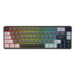 Fantech MK919 Atom Pro 66-Key ARGB Mechanical Keyboard | Red Switch | BT5 + 2.4GHz + Wired | Low Latency Gaming