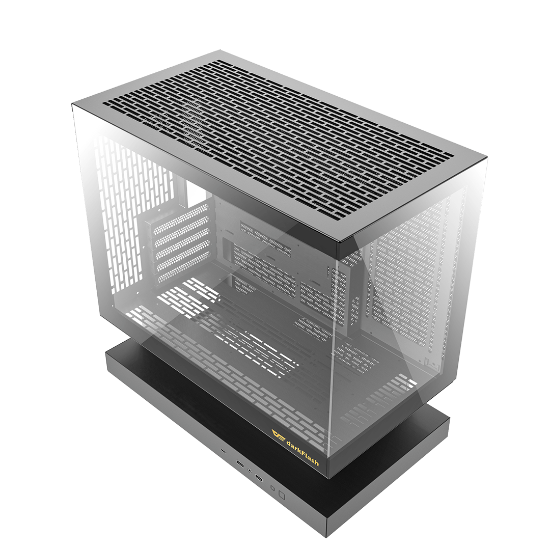 darkFlash Loatron F1 (2025) Micro-ATX Case | 6 ARGB Fans | High Airflow | Type-C | 360mm AIO Support - Image 10