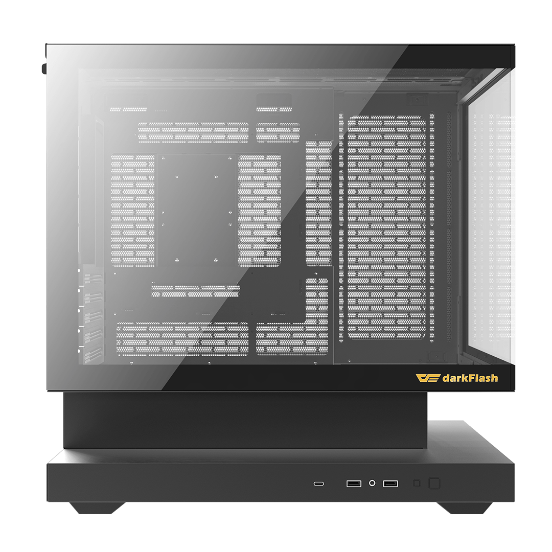 darkFlash Loatron F1 (2025) Micro-ATX Case | 6 ARGB Fans | High Airflow | Type-C | 360mm AIO Support - Image 8