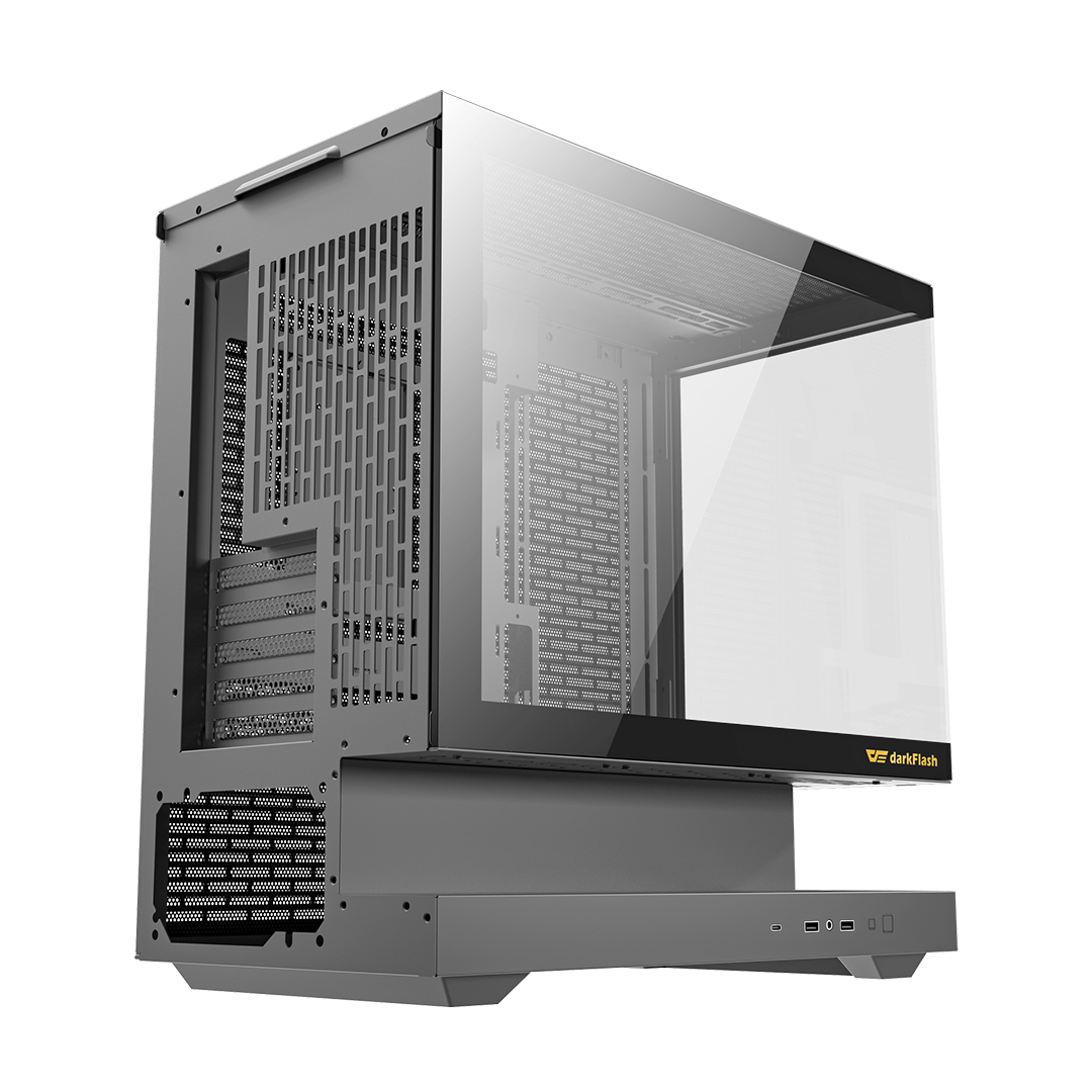 darkFlash Loatron F1 (2025) Micro-ATX Case | 6 ARGB Fans | High Airflow | Type-C | 360mm AIO Support - Image 7