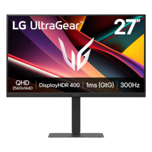 LG UltraGear G6 – 27" IPS | QHD (2560×1440) | 300Hz | 1ms | FreeSync Premium Pro | G-SYNC | HDR400