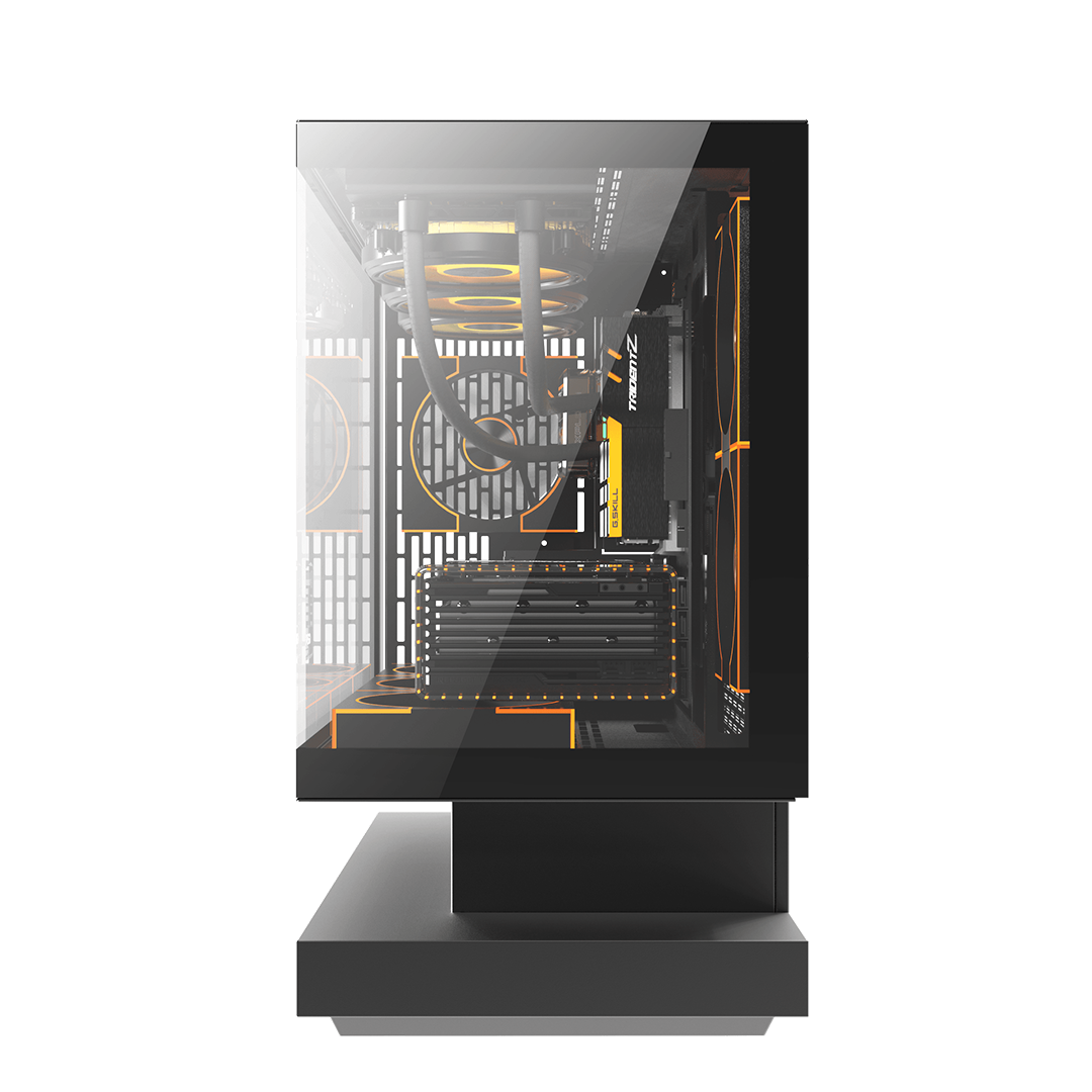 darkFlash Loatron F1 (2025) Micro-ATX Case | 6 ARGB Fans | High Airflow | Type-C | 360mm AIO Support - Image 15
