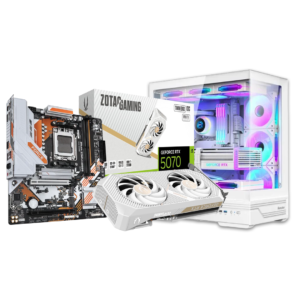 ZOTAC RTX 5070 12GB + Ryzen 5 7500F + 16GB DDR5 5600MHz + 512GB M.2 + Gigabyte B650M Force WiFi 6E + 750W PSU + Huntkey GX760A RGB